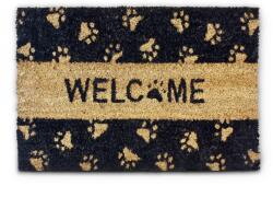 Relaxdays Covoraș de ușă Relaxdays cu model de cocos, PAWS WELCOME (10019354) Covor