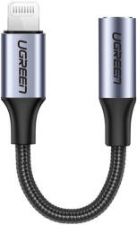 UGREEN Mini jack 3, 5 mm Ugreen - cablu adaptor Lightning MFI (Made For iPhone) 10 cm negru (US211 30756)