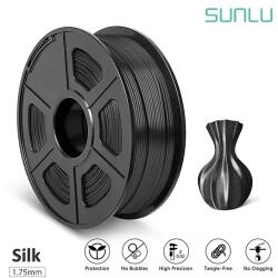 SUNLU SILK PLA+ BLACK 1.75mm SUNLU