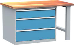  DPS_111 ipari munkapad fiókos szekrénnyel (1500 mm, 3 fiók)