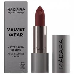MÁDARA Cosmetics Machiaj Buze Velvet Wear Matte Cream Lipstick Dark Nude Ruj 3.8 g