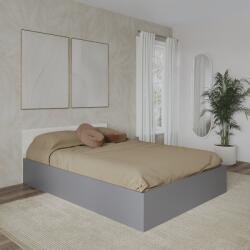 haaus Pat Malmo, 200 x 140 cm, saltea spuma inclusa, Stejar Alb/Antracit (925123)