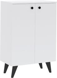 haaus Pantofar Luton, 2 Usi, Alb, 62 x 35 x 90 cm (928100)