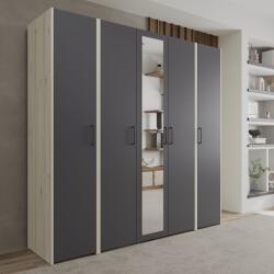 haaus Dressing Malmo V5, Stejar Alb/Antracit, L 204 cm (923839)