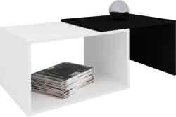 haaus Masuta Cafea Orli, Alb/Negru, 100 x 50 x 35 cm (916350)