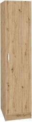 haaus Dulap Remi, O Usa, cu polite, Stejar Artisan, 40 x 51 x 170 cm (922665)
