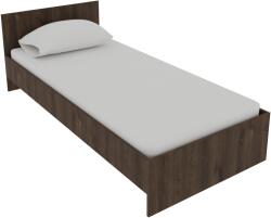 haaus Pat Remi, 200 x 90 cm, saltea spuma inclusa, Stejar Bronz (925055)