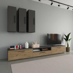 haaus Living Kos V7, Antracit/Stejar Artisan, L 285 cm (921606)