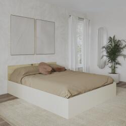 haaus Pat Malmo, 200 x 160 cm, saltea spuma inclusa, Stejar Artisan/Argila (925154)