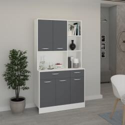 haaus Bufet Hugo, Antracit/Alb, 100 x 44 x 188 cm (922009)