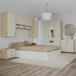 haaus Set dormitor Malmo V14, Pat 200 x 160 cm, Stejar Artisan/Argila (923754)
