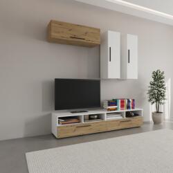 haaus Living Kos V10, Alb/Stejar Artisan, L 190 cm (921446)