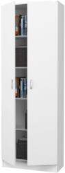 haaus Biblioteca Flint, 2 Usi, Alba, 70 x 32 x 196 cm (916435)