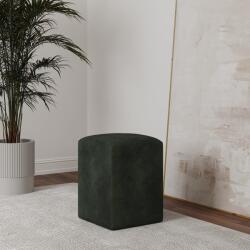 haaus Taburet Tapitat Talin, Verde Inchis, Stofa, L 35 x l 35 x H 45 cm (928735)