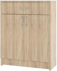 haaus Comoda Tisa, 1 Sertar, 2 Usi, Stejar Sonoma, 80 x 35 x 100 cm (910181)