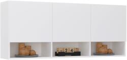 haaus Dulap suspendat Malmo, 3 Usi, Alb, 144 x 27 x 60 cm (928094)