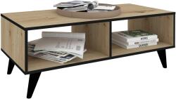 haaus Masuta Cafea Melo, Stejar Artisan/Negru, 110 x 50 x 40 cm (925482)