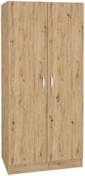 haaus Dulap Remi, 2 Usi, cu polite, Stejar Artisan, 80 x 51 x 170 cm (922672)