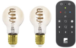 EGLO , 110312 , LEDE27 , fé nyforrá s , 2200 K 6500 K , E27 , 2X4, 9W , borostyá n