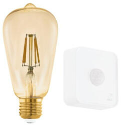 EGLO , 12258 , LEDE27 , fé nyforrá s , 2200 K , E27 , 1X4, 9W , Dimmelhető , borostyá n