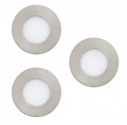 EGLO LED panel , süllyesztett , 3 x 2.8W , CCT , dimmelhető , 8.5 cm , kerek , matt nikkel , IP44 , EGLO Connect. Z , Zigbee , FUEVA-Z , 900111