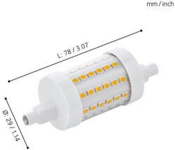 EGLO , 11829 , LEDR7S , fényforrás , 2700 K , R7S , 1X7W , átlátszó