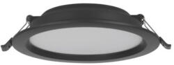 EGLO LED panel , süllyesztett , 10.5W , kerek , fekete , 16.6 cm , meleg fehér , műanyag , EGLO , ECO RANGE , IDUN-E , 74154