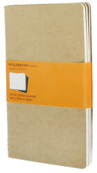 Moleskine QP416 Cahier softcover lined notebook 13x21 cm 3pcs (7500094000)