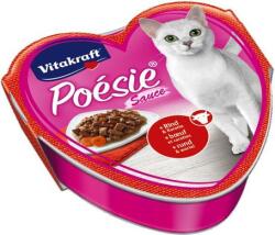 Vitakraft Poésie szószos macskaeledel marhával és sárgarépával alutálkában (15 x 85 g) 1.28kg