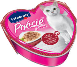 Vitakraft Poésie alutálkás macskaeledel borjúhússal sajtszószban (15 x 85 g) 1.28kg