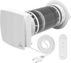 Holtop/Airwoods AV-TTW6-W_PROISO hővisszanyerős szellőztető, automata zsalu, WiFi, hangcsillapító, távirányító (AV-TTW6-W_PROISO)