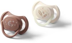 BabyOno Take Care Symmetrical Silicone Soothers cumi Day & Night 18m+ 2 db