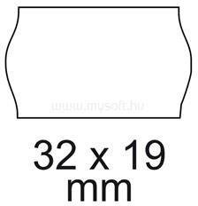  Árazószalag 32x19mm, stancolt 10 tekercs/csomag, fehér (ARAZ3219STA) (ARAZ3219STA)