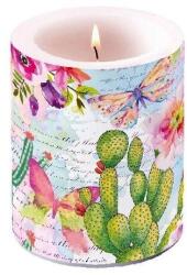 Ambiente Roses & Cacti átvilágítós gyertya 12x10cm (ZV-8712159143614)