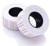  Árazószalag 22x12mm, fehér piros vonallal 25 tekercs/karton, MOTEX (EGYEB_47084) (EGYEB_47084)