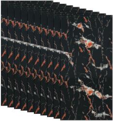 NEXTLY 50 x NEXTLY márvány utánzat öntapadós tapéta készlet, vízálló, állítható, erős ragasztó, könnyen felszerelhető, fedőfelület 9 nm, 30x60 cm, 2mm vastagság 250-11 (s50-250-11)