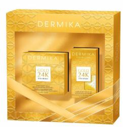 DERMIKA Krém/szérum készlet érett bőrre, Dermika, Luxury Gold, Gold/White