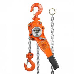 VivaTechnix Palan manual cu parghie si lant 750 kg, Clichet, Inaltime de ridicare 2.8 m, Forta tragere 140 N (CGSBHL34T10FT5KRRV0) - 24mag