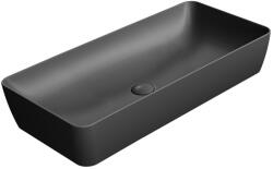 SAPHO GSI NUBES kerámiamosdó. 80x40cm. matt fekete