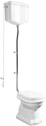 SAPHO KERASAN RETRO álló WC. hátsó kifolyású. tartállyal. öblítőmechanikával. ülőke nélkül. fehér/króm