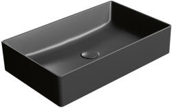 SAPHO GSI KUBE X kerámiamosdó. 60x37cm. matt fekete