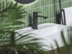 RAVAK Plan mosdócsaptelep 165 mm, lefolyó nélkül PN 014.20BLM, matt fekete