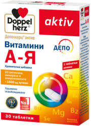 Doppelherz Aktiv Vitamine A-Z Depot cu luteină, 30 tablete