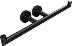 SAPHO BEMETA DARK Dupla WC papírtartó. 385x55x85mm. fekete (104201070)