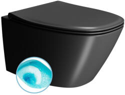 SAPHO GSI MODO SWIRLFLUSH fali WC. 37x54cm. dual matt fekete