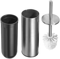 SAPHO BEMETA NEO álló WC kefetartó. fehér kefe. 95x380x95mm. inox/matt