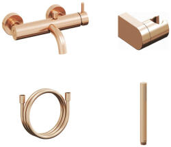 RAVAK Espirit fali kádcsaptelep szettel, rose gold ES 022.60RGB+S