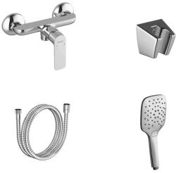 RAVAK Classic fali zuhanycsaptelep szettel, króm CL 032.00CR+S