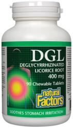 Natural Factors DGL, 400 mg, 90 comprimate masticabile, Natural Factors