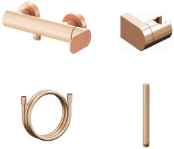 RAVAK Eleganta fali zuhanycsaptelep szettel, rose gold EL 032.60RGB+S